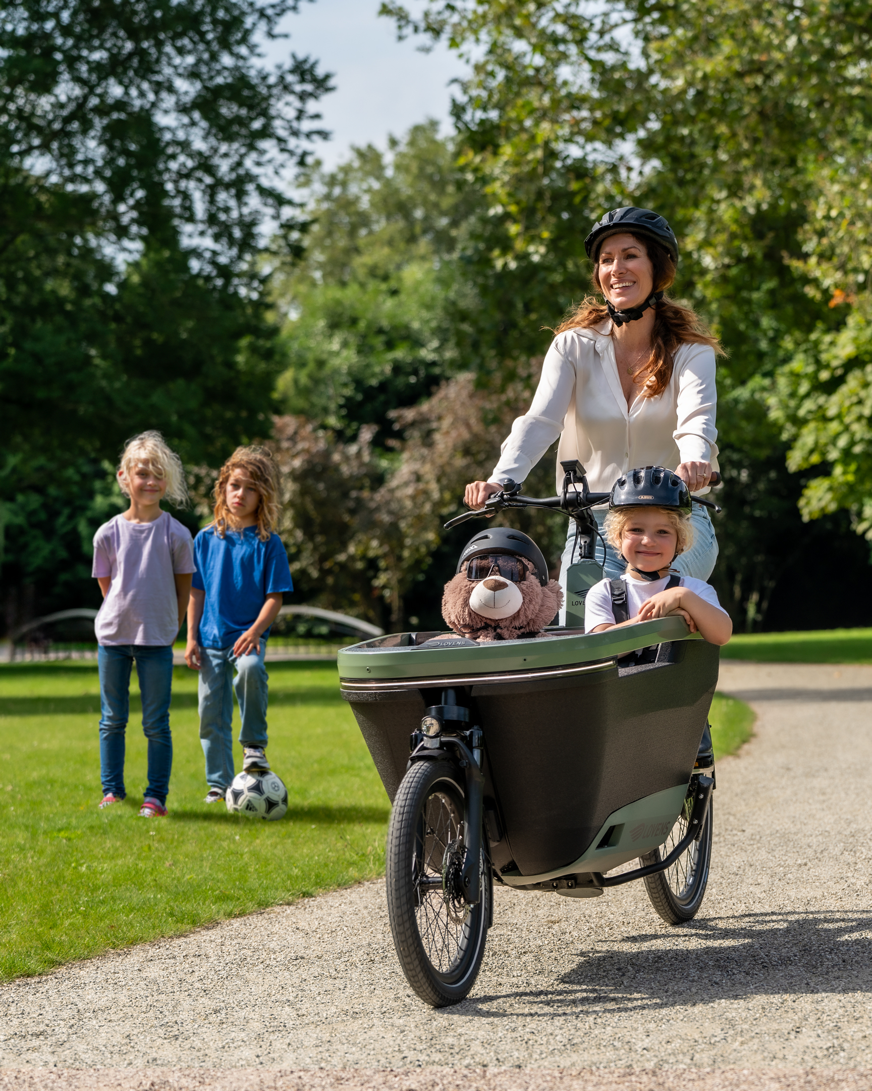 Vélo cargo électrique Lovens parc Vélo Horizon Angers